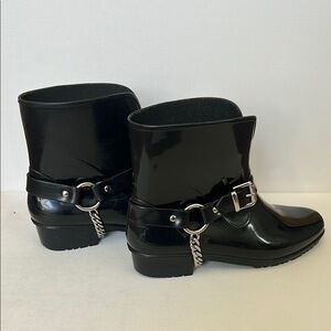 Stylish Black rain boots